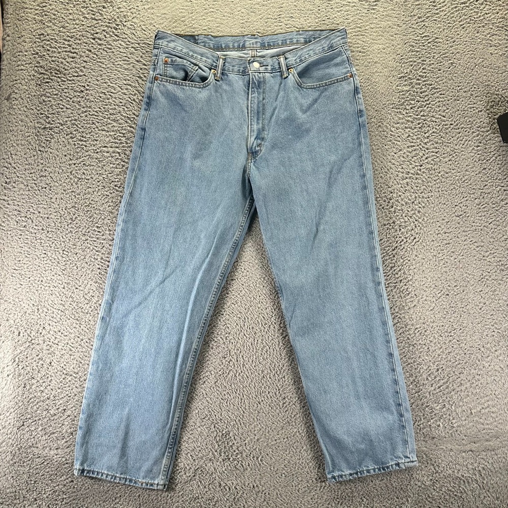 Levi's 550 Jeans Men's 38x30 Blue Cotton Denim Straight Leg Workwear Travel